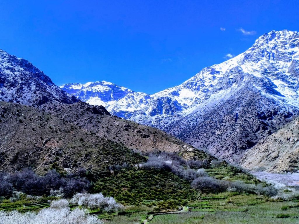 Mount Toubkal clear skies.